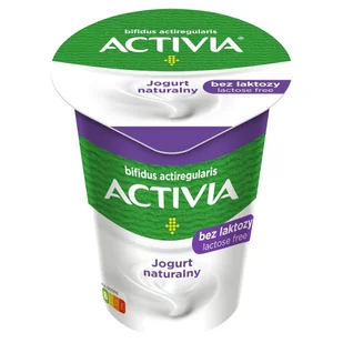 Activia Jogurt naturalny bez laktozy 165 g - Kefiry, jogurty, maślanki - miniaturka - grafika 1