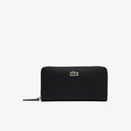 Portfele - Damski Portfel LACOSTE WALLET NF2900PO.000 – Czarny - miniaturka - grafika 1
