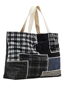 Torebki damskie - Desigual Women's BOLS_Shopper India, Black, czarny - miniaturka - grafika 1