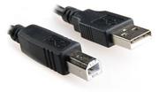 Kable USB - Gembird męskie - męskie Kabel USB 4.5 m black Niklowane końce (CCP-USB2-AMBM-15) - miniaturka - grafika 1