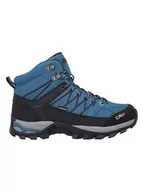 Buty trekkingowe męskie - CMP Skórzane botki trekkingowe "Rigel" w kolorze niebieskim - miniaturka - grafika 1