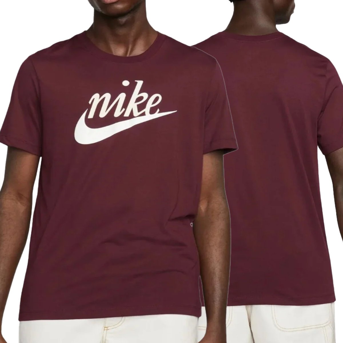 Nike t-shirt męski sportowy bordowy koszulka klasyczna DZ3279-681 L