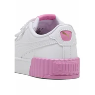 Odzież sportowa dziecięca - Dziecięce sneakersy Carina 3.0 PUMA White Gold Posie Pink - miniaturka - grafika 1