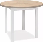 Stoły - STÓŁ ADAM DĄB LANCELOT / BIAŁY MAT FI 80 - miniaturka - grafika 1