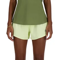Spodnie sportowe damskie - Spodenki New Balance WS41286LLT - zielone - miniaturka - grafika 1