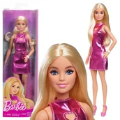 Lalki dla dziewczynek - Barbie Fashionistas Lalka 230 Lalka Modowa W Różowej Sukience Blondynka - miniaturka - grafika 1