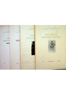 Biuletyn historii sztuki nr 1 do 4 - Książki o kulturze i sztuce - miniaturka - grafika 1