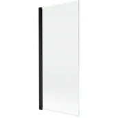 Parawany nawannowe - Mexen Mist parawan nawannowy 1-skrzydłowy 80 x 150 cm, transparent, czarny - 8A9-080-001-70-00 - miniaturka - grafika 1