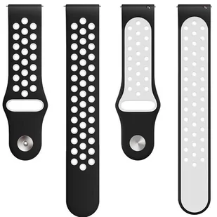 Pasek BELINE Sport Silicone szerokość 22mm Czarno-biały - Akcesoria do smartwatchy - miniaturka - grafika 3