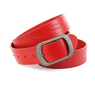 Paski - Anthoni Crown Pasek unisex RO1J160-90, czerwony, 90 - miniaturka - grafika 1