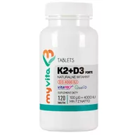 Witaminy i minerały - MyVita Witamina K2 100mcg + D3 4000 IU, 120tabl. 21PRNWITK44 - miniaturka - grafika 1