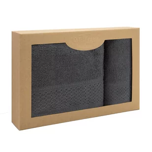 Zestaw 2 ręczników Solano Ciemny Popiel 50x90+70x140 Darymex - Ręczniki - miniaturka - grafika 1