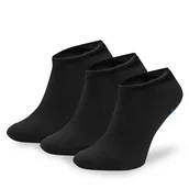Skarpetki damskie - Zestaw 3 par niskich skarpet unisex Reebok R0253-SS24 (3-pack) Czarny - miniaturka - grafika 1
