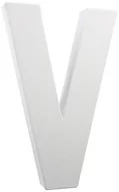 Dekoracje domu - Decopatch litera z masy papierniczej "V", biały AC168O - miniaturka - grafika 1