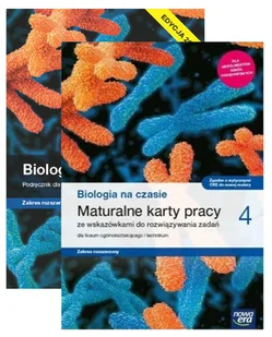 Pakiet Biologia na czasie 4. Podręcznik i Maturalne karty pracy dla liceum ogólnokształcącego i technikum. Zakres rozszerzony. Edycja 2024 - Podręczniki dla liceum - miniaturka - grafika 1