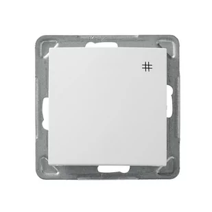 LEDart krzyżowy Ospel AS ŁP-4G/m/00, bez ramki, kolor biały - Wyłączniki światła i elektryczne - miniaturka - grafika 1