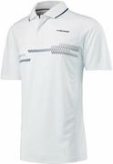 Koszulki sportowe męskie - Polo HEAD CLUB TECHNICAL POLO SHIRT White/Navy - S - miniaturka - grafika 1