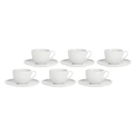 Filiżanki - LA PORCELLANA BIANCA CORTE Zestaw 6 filiżanek do herbaty ze spodkiem 200 ml - miniaturka - grafika 1