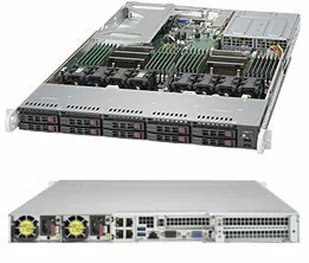 Supermicro SuperServer 1029U-TR4 Intel® C621 LGA 3647 (Socket P) Rack (1U) Czarny, Szary - Serwery - miniaturka - grafika 1