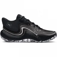 Buty sportowe męskie - Buty do koszykówki uniseks Under Armour UA Spawn 6 Mid - czarne - miniaturka - grafika 1