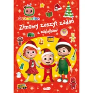 Książki edukacyjne - Cocomelon. Zimowy zeszyt zadań z naklejkami - miniaturka - grafika 1