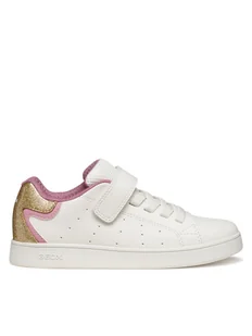 Geox Sneakersy J Eclyper J36LRA 0BCKC C0674 D Biały - Buty dla dziewczynek - miniaturka - grafika 1
