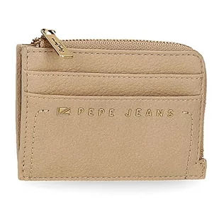 Pepe Jeans Diane Etui na wizytówkę Beżowy 11,5x8x1,5 cm Skóra syntetyczna, Beis, Tarjetero, etui na karty - Portfele - miniaturka - grafika 1