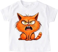 Koszulki dla dziewczynek - Koszulka z kotem kotek12 - miniaturka - grafika 1