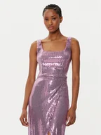 Koszulki i topy damskie - Fracomina Top FQ24WT2001W66701 Fioletowy Slim Fit - miniaturka - grafika 1