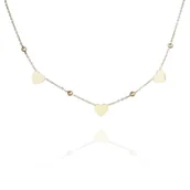 Naszyjniki - Naszyjnik Stal Szlachetna Pozłacana 14K Złotem Nst2033 - miniaturka - grafika 1