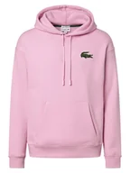 Swetry męskie - Lacoste Męski sweter z kapturem Mężczyźni Bawełna różowy jednolity, 5 - miniaturka - grafika 1