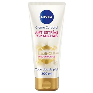 NIVEA Luminous 630 Krem do ciała przeciwskurczowe i plamy (1 x 200 ml), krem Nivea przeciwstresowy dla jednolitego odcienia skóry, krem nawilżający do ciała z nawilżeniem 48 h. - Balsamy i kremy do ciała - miniaturka - grafika 1