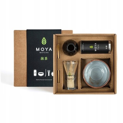Zestaw do matchy ceremonialny Moya Matcha Luksusowa i czarka Tsubaki