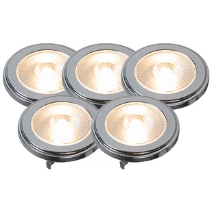 LUEDD Zestaw 5 ściemnialnych żarówek LED G53 AR111 9W 650lm 3000K - Żarówki LED - miniaturka - grafika 1