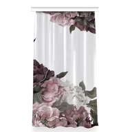 Zasłony - Gotowa zasłona z grafiką do salonu 150x280 Piwonie, Fabricsy - miniaturka - grafika 1