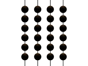 Dekoracja wisząca Sparkling - 4 szt. - Dekoracje sali - miniaturka - grafika 1