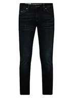 Spodenki męskie - Petrol Industries Męskie spodnie do garnituru Supreme Stretch Blue Black, Blue Black, 32W / 32L - miniaturka - grafika 1