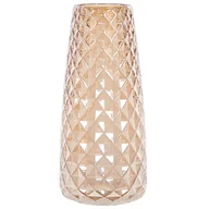 Wazony i flakony - Wazon na kwiaty szklany 23 cm pomarańczowy PACHEIA - miniaturka - grafika 1