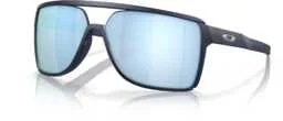 Oakley Okulary przeciwsłoneczne Castel Matte Translucent Blue, Prizm Deep Water Polarized OO9147-06 - Okulary przeciwsłoneczne - miniaturka - grafika 1