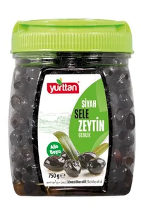 Naturalne Tureckie Czarne Oliwki Gemlik 750g - Pasztet i przetwory mięsne - miniaturka - grafika 1