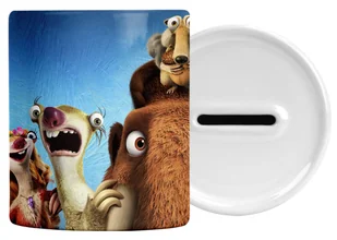 SKARBONKA DLA DZIECI EPOKA LODOWCOWA Z IMIENIEM - Skarbonki - miniaturka - grafika 1