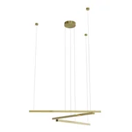 Lampy sufitowe - MAXLIGHT P0474D LAMPA WISZĄCA TRIO 3 ZŁOTO SZCZOTKOWANE - miniaturka - grafika 1