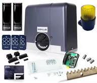 Zestawy do bram - Zestaw Genius Blizzard 500 + listwy + lampa do 500kg bram przesuwnych - miniaturka - grafika 1