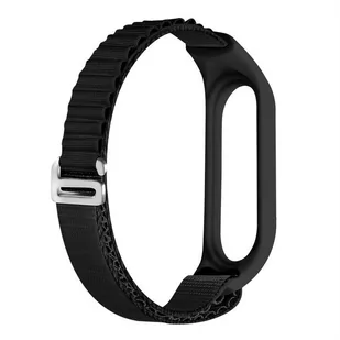 opaska pasek bransoleta NYLON PRO Xiaomi Mi Band 7 BLACK - Akcesoria do smartwatchy - miniaturka - grafika 1