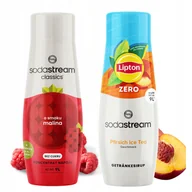 Syropy i koncentraty owocowe - SodaStream Syropy do Saturatora Malina Zero + Ice Tea Brzoskwinia Bez Cukru - miniaturka - grafika 1