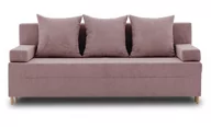 Sofy i kanapy - Kanapa rozkładana do salonu, Fireze Poso, 191x92x92 cm, różowy - miniaturka - grafika 1