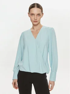 Rinascimento Bluzka CFC0117653003 Niebieski Regular Fit - Bluzki damskie - miniaturka - grafika 1