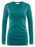 Bluzki damskie - Damska tunika ciążowa turkusowa Bellybutton Maternity, r.M - miniaturka - grafika 1