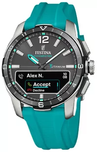 Zegarek Zegarek Festina F23000-5 Connected Titanium - Zegarki męskie - miniaturka - grafika 1