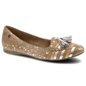 Półbuty damskie - Brązowe Baleriny Maciejka Damskie Wygodne Półbuty - miniaturka - grafika 1